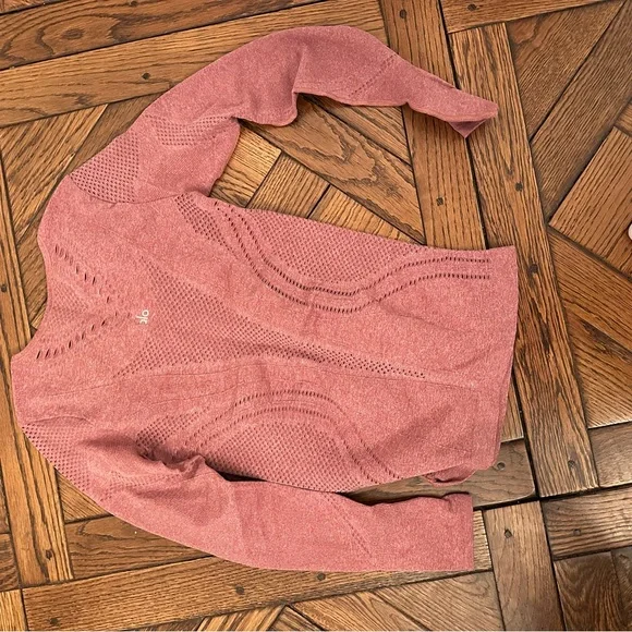 ALO Yoga Dusty Rose Cowl Neck Sweater - Picture 1 of 2